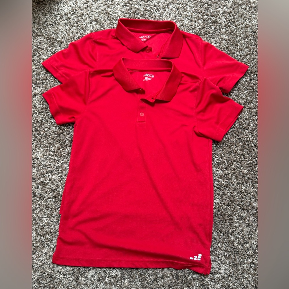 BCG Boy Red Training Polo Shirt